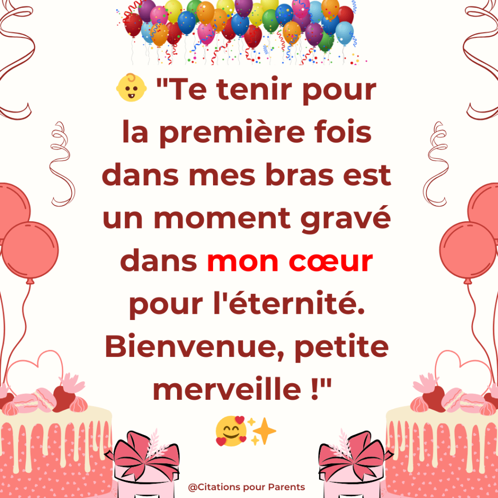 Citation de mamie pour la naissance de petite fille en 2025.