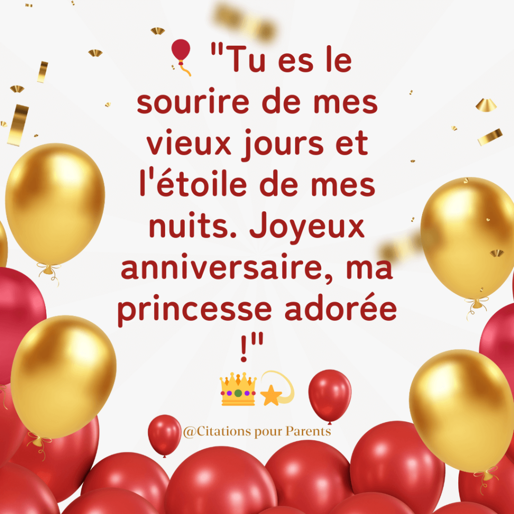 Citation de mamie pour l'anniversaire de sa petite fille en 2025