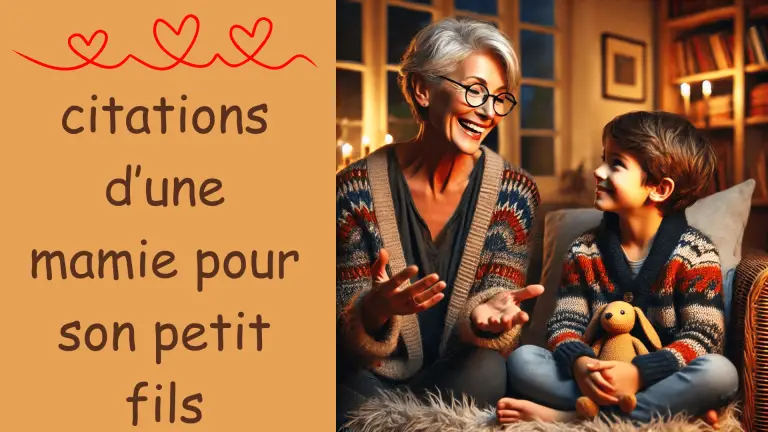 Les meilleures citations d’une mamie pour son petit fils en 2025