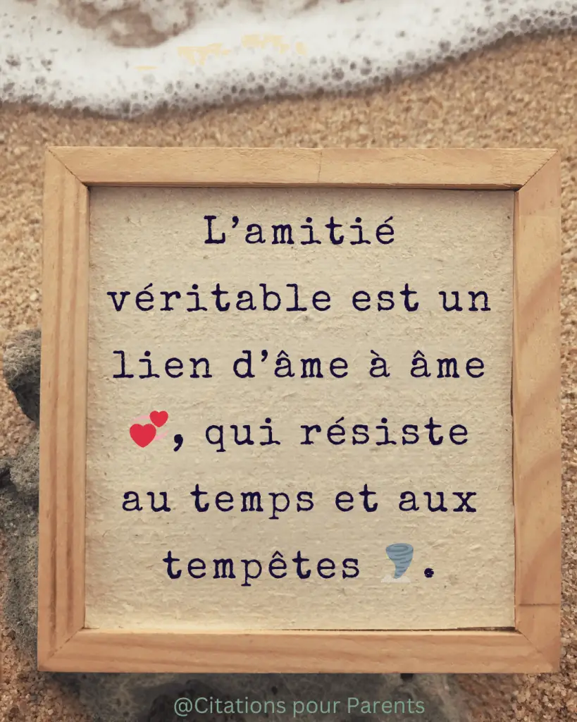 phrase sur amitié véritable L’amitié véritable est un lien d’âme à âme 💞, qui résiste au temps et aux tempêtes 🌪️.