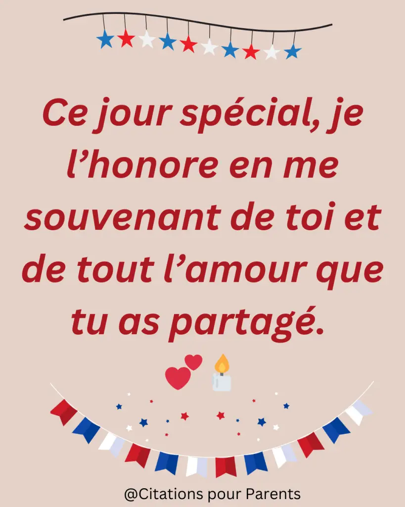 citations anniversaire décès 2025 Ce jour spécial, je l’honore en me souvenant de toi et de tout l’amour que tu as partagé. 💕🕯️