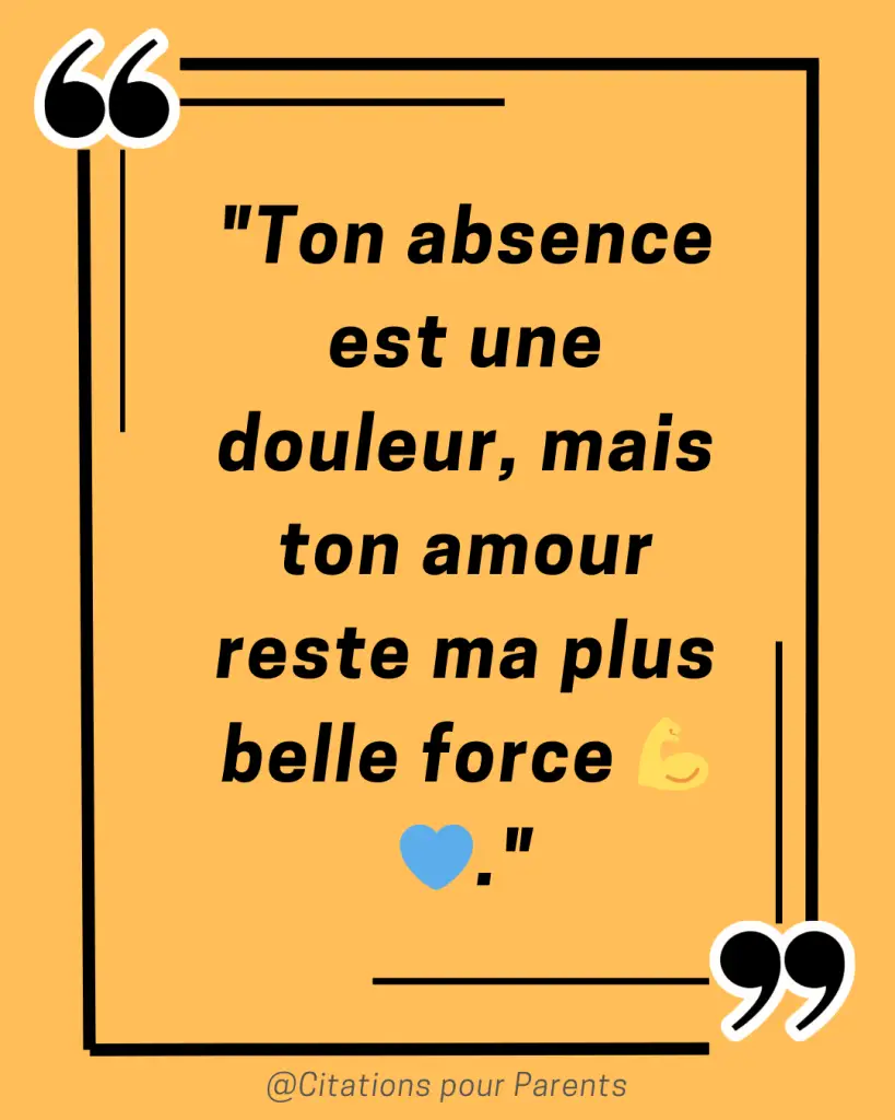 citations papa décédé "Ton absence est une douleur, mais ton amour reste ma plus belle force 💪💙."